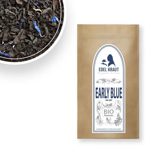 250g BIO Schwarzer Tee Earl Grey Blue | EDEL KRAUT