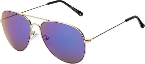 Damen Herren Sonnenbrille Piloten Designer 80er Piloten Urlaub Sommer Strand Brille 30570 Grün-Blau