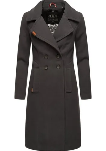 Navahoo Wintermantel Wooly - Edler Damen Trenchcoat in Wollmantel-Optik - Funktionsjacken, wärmend und pflegeleicht, ideal für stilbewusste Damen in Größe XXL (44)