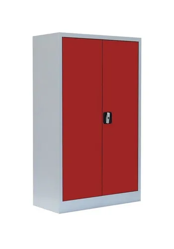 Steelboxx Mehrzweckschrank 120x80x38cm - Hochschrank mit abschließbaren Flügeltüren, ideal für Büros und Werkstätten. Langlebige Stahlkonstruktion mit verstellbaren Fachböden für maximale Flexibilität und Sicherheit.