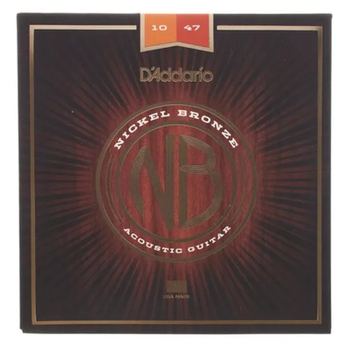 D Addario Gitarrensaiten Nickel Bronze - Akustikgitarren-Saiten mit unverfälschtem Klang, verbesserte Stimmstabilität und hohe Reißfestigkeit