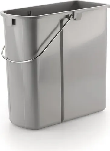 Naber Ersatzeimer alu grau (19 Liter) - Haushaltszubehör, langlebiger Einzeleimer aus robustem Kunststoff mit 19 Litern Fassungsvermögen, ideal für die Müllentsorgung in der Küche.