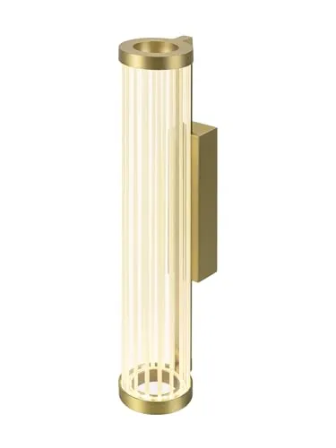 SLV QUIMERA Wandaufbauleuchte, dimmbar in 2700/3000K - Wandleuchte mit hochwertiger PVD-Beschichtung für zeitlose Eleganz, ideal für stilvolle Wohnräume.