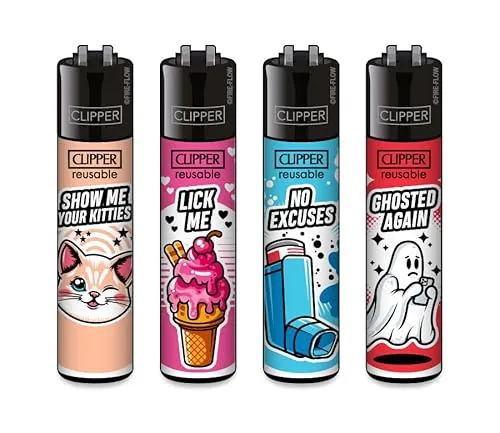 Clipper Feuerzeug Quartal 1/2025 (Mix Slogan #12)