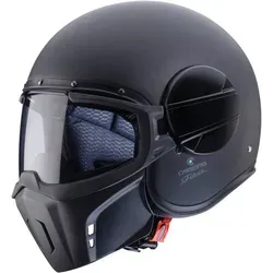 Caberg Ghost X Modularhelm - Matt-Schwarz - XS - Modularhelm für Motorradfahrer mit einzigartigem Design und vielseitiger Nutzung. Ausgestattet mit kratzfestem Visier und abnehmbarer Maske für optimalen Komfort und Schutz.