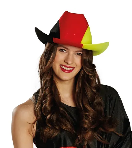 Cowboyhut Deutschland schwarz rot gold Fußball Party Europameisterschaft WM