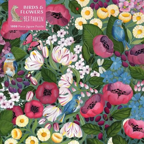 Puzzle - Bex Parkin, Vögel mit Blumen: 1.000-teiliges Kunstwerk - Klassisches Puzzle in stabiler Kartonverpackung, fördert die Konzentration und ist ideal für entspannende Stunden mit Familie und Freunden.