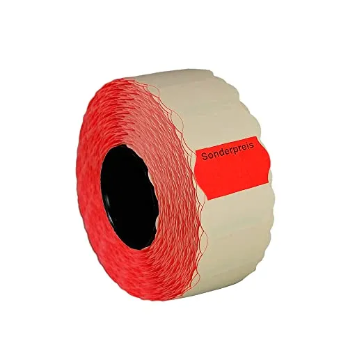 Rollen Preisetiketten 22x12 leucht-rot permanent Aufdruck: Sonderpreis | 15.000 Etiketten | Preisauszeichner Etiketten | HUTNER 10