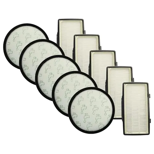 vhbw Filter-Set kompatibel mit Rowenta Silence Force Cyclonic Parkett RO7230, RO7230EA Staubsauger - 10x Filter (Vormotor-Filter, Abluft/EPA-Filter)