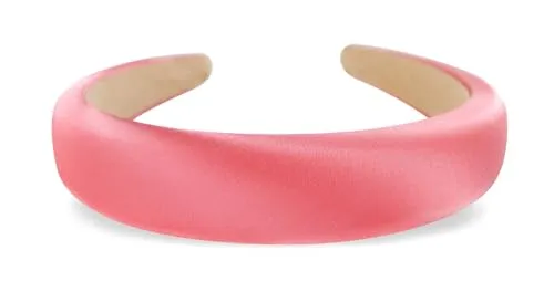 axy Haarreif aus gepolstertem Seidenstoff in eleganten festlichen Farben Wunderschön Damen Stirnband Haarschmuck Haarreifen Hairband HRK2Ro (Rosapink)