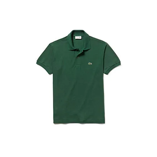 Lacoste Herren Polo-Shirt Kurzarm L1212, Grün - Klassisches Kurzarm-Polohemd aus 100% Baumwolle mit aufgenähtem Krokodil-Logo, ideal für stilbewusste Männer.