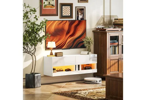 HOMCOM TV-Board mit LED-Beleuchtung von HOMCOM