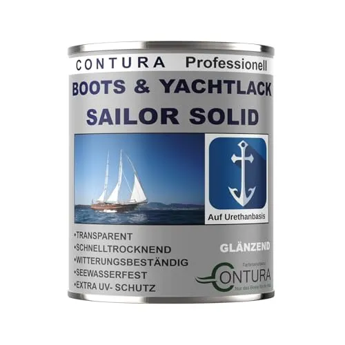 Bootslack Yachtlack glänzend Contura Holzlack Thekenlack Klarlack Außen Holzschutz (750ml.)