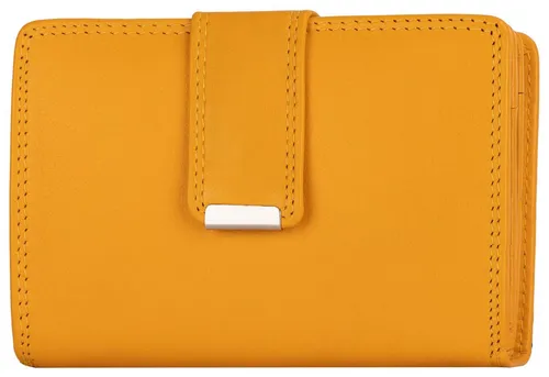 EAAKIE Geldbörse RFID Damen Geldbörse Portemonnaie Geldbeutel Damenbörse Leder, Damen Geldbörse klappbar mit Drückknopf Portemonnaie Geldbeutel