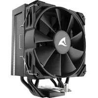 Sharkoon A50 Schwarz CPU-Kühler - Effizienter CPU-Kühler mit 5 Kupfer-Heatpipes und 120-mm-PWM-Lüfter, hohe TDP von 230 W, ideal für moderne Prozessoren und einfache Installation in allen gängigen Sockeln.