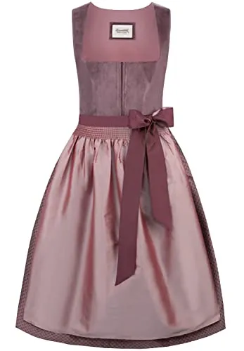 Stockerpoint Dirndl ''Malve'' in Aubergine, Größe 48 in lila von Stockerpoint