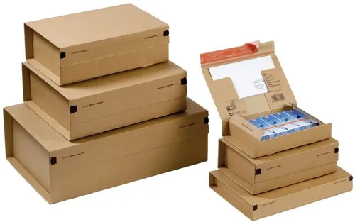 COLOMPAC Versandkarton Versandkarton außen 285x190x100mm braun