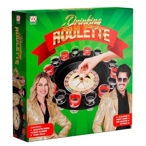 W WIDMANN MILANO Party Fashion 21076 - Roulette Trinkspiel, Saufspiel, Glücksspiel, Partyspiele ab 18 Jahren