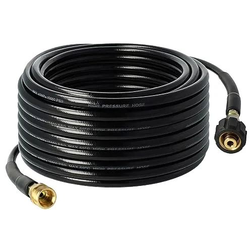 vhbw 30 m Verlängerungsschlauch kompatibel mit Kränzle Hochdruckreiniger mit M22 x 1,5 Gewindeanschluss Schwarz