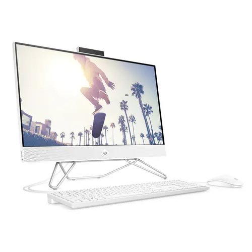 HP All-in-One PC 24-cb1110ng - 60,5cm FHD-Display, Intel i3, 8GB RAM, 512GB SSD, Windows 11, schlankes Design für platzsparendes Arbeiten