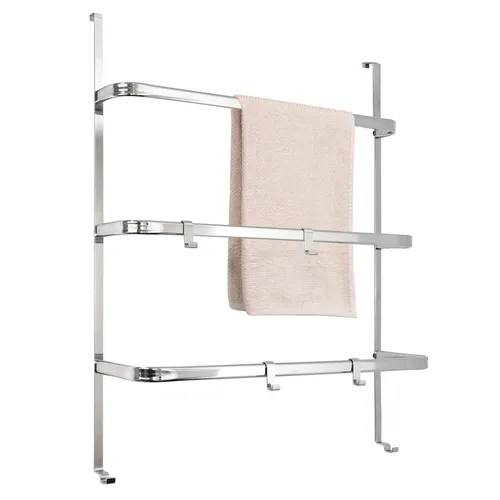 bremermann Tür-Hängeregal, verchromter Handtuchhalter mit 4 Haken - Handtuchhalter für das Badezimmer, bietet 4 praktische Haken für zusätzlichen Stauraum und ist ideal für platzsparende Lösungen.