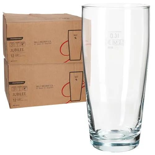 MamboCat Bierglas Set – 24x Willibecher 0,3 L - Klassisches 24er Set geeichter Willibecher für Bier und Drinks. Ideal für Gastronomie und Zuhause – robust, vielseitig und spülmaschinengeeignet. Genießen Sie frische Getränke stilvoll!
