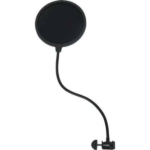 Gator Frameworks Rok-It Einschichtiger Mikrofon-Pop-Filter mit C-Klemme für die meisten Mikrofonstative; (RI-POPFILTER)