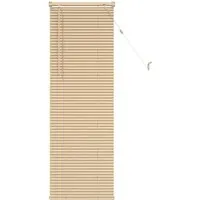 vidaXL Hellbraune Jalousie mit Muster 150 x 60 cm aus PVC - Moderne PVC-Jalousie für elegante Fensterdekoration. Ideal für Arbeitszimmer oder Heimbüros, bietet sie Lichtkontrolle und Privatsphäre mit minimalem Pflegeaufwand.