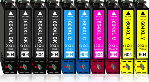 10er Pack Druckerpatronen 604 604XL kompatibel mit Epson XP-3200