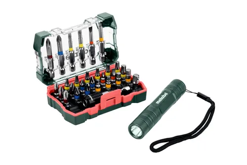 Metabo Bit-Box SP, 29-teilig + Mini Flash light (626721000)