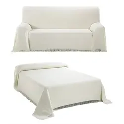 Beautex Tagesdecke Beige 230x260 cm - Bettdecken aus 80% Baumwolle, ideal als Sofadecke oder Bettüberwurf für Bettgrößen bis 200x240 cm. Pflegeleicht bei 30°C Maschinenwäsche.