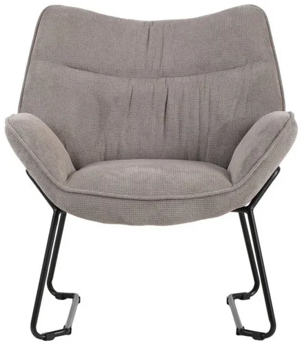 MR. DEKO® Loungesessel Aliano Light Grey – Bequemer Polstersessel für stilvolles Wohnen