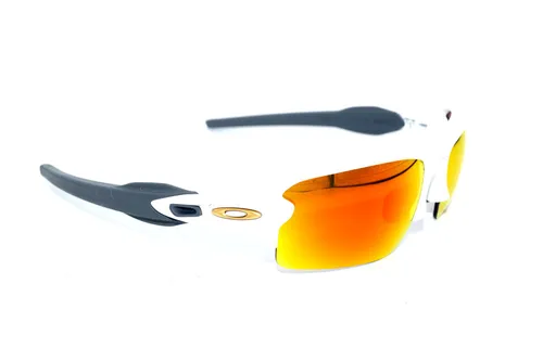 OAKLEY Sonnenbrille OO 9271 53 FLAK 2.0 A – Matt Weiß - Stylische Unisex Sonnenbrille mit polarisierten Gläsern in Prizm Ruby. Ideal für sportliche Aktivitäten und bietet 100% UV-Schutz. Perfekt für den Alltag und Outdoor-Abenteuer.