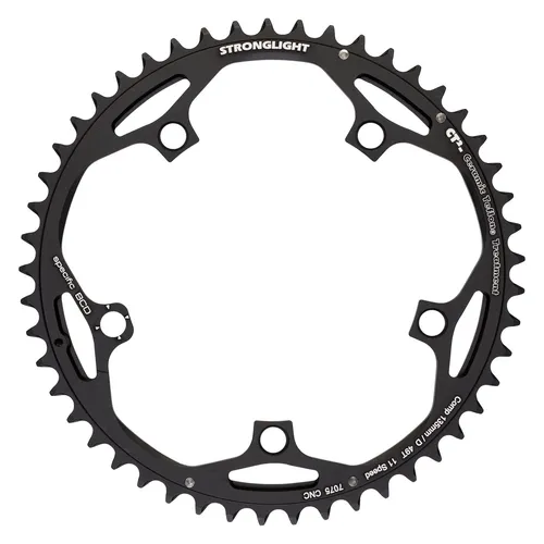 Stronglight CT2 Road Kettenblatt 52 Zähne - Kettenblatt für Campagnolo 11-fach, 5-Arm, 135 mm Lochkreis – ideal für präzise Schaltvorgänge und optimale Leistung beim Radfahren.