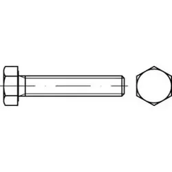 ISO 4017 Sechskantschraube VG M4x35 Stahl 8.8 blank