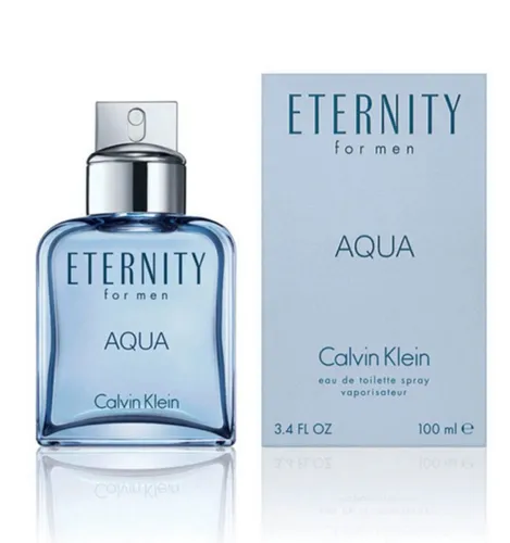 CALVIN KLEIN Eternity Aqua Eau De Toilette 100 ML - Eau De Toilette mit frischen Zitrus- und blumigen Noten, ideal für den täglichen Gebrauch. Genießen Sie einen luxuriösen Duft in praktischer Sprayform.