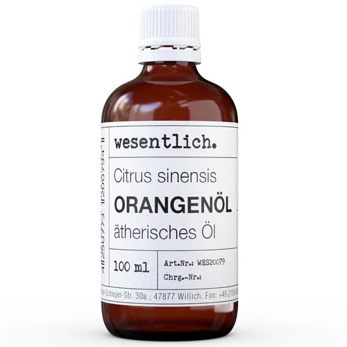 Orangenöl 100ml - ätherisches Öl von wesentlich. - 100% naturrein (Glasflasche)