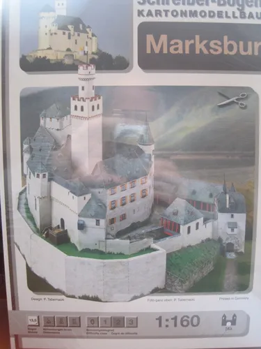 Marksburg Burg Schreiber-Bogen Kartonbausatz *NEU* Bastelbogen