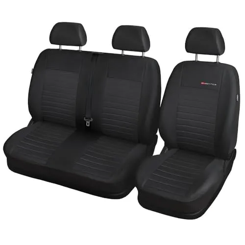 Mossa Passgenaue Sitzbezüge passend für VW Transporter T6 Van 2015-2019 E4 | nur vordere Sitze - 1+2