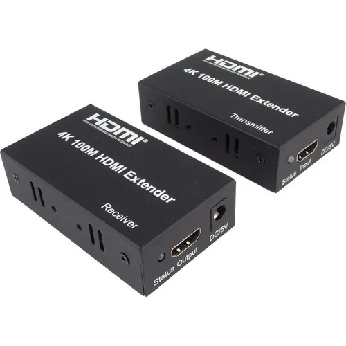 PremiumCord 4K HDMI extender na 100m přes jeden kabel Cat5e/Cat6 (HDMI, RJ45, 8.10 cm) (KHEXT100-2)