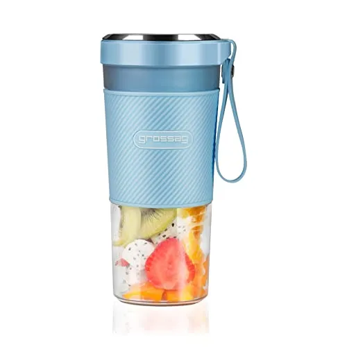 grossag GSD Akku Smoothie Mixer to-go MX 10.08 Hellblau für 0,3 Liter