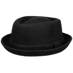 Lipodo Fedora (1-St) Porkpie mit Futter schwarz L (58-59 cm)