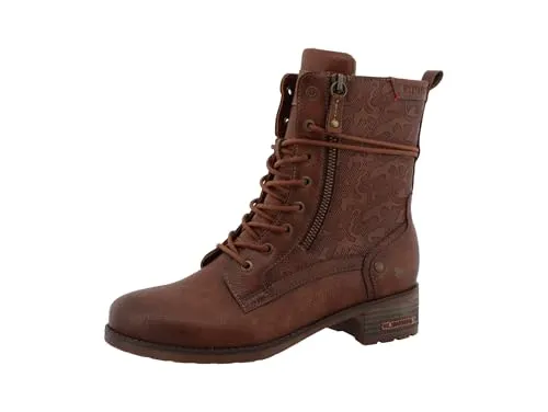 Mustang Shoes 15M0062002 Stiefel braun 44 EU - Wanderschuhe in Größe 44, aus strapazierfähigem Kunstleder mit praktischem Reißverschluss und bequemem Blockabsatz – ideal für Outdoor-Abenteuer.