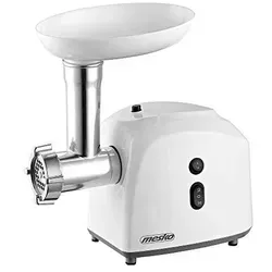 Mesko Fleischwolf 1500 Watt inkl. 3 Loch-Scheiben & Wurstfüller MS 4805 - Fleischwolf mit 1500 Watt Leistung, inkl. 3 Loch-Scheiben und Wurstfüller für vielseitige Zubereitung von frischem Hackfleisch und Würsten.