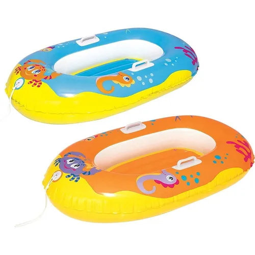 Bestway Kinder-Schlauchboot Junior Boat 119 x 79 cm - Gummiboot für Kinder, ideal für den Sommer, sicher und stabil, empfohlen für Kinder von 3-4 Jahren mit einer Größe von 1,1 - 1,50 m.