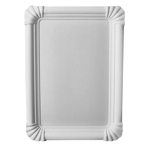 PAPSTAR GmbH Pappteller Pappteller, eckig, weiss, Frischfaser