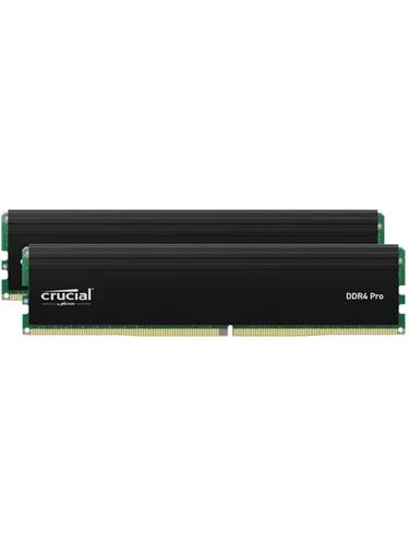 Crucial Pro DDR4 RAM 32GB Kit (2x16GB) 3200MHz - Hochleistungs-Arbeitsspeicher mit Intel XMP 2.0 für optimiertes Gaming und Multitasking