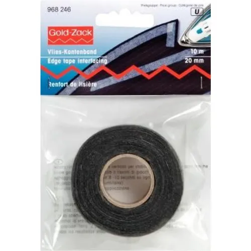  20 mm graphit 0.76 EUR/Meter) PRYM Vlies-Kantenband (bügeln