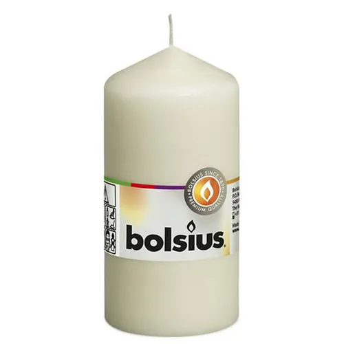 Bolsius Stumpenkerze Elfenbein 120/58mm