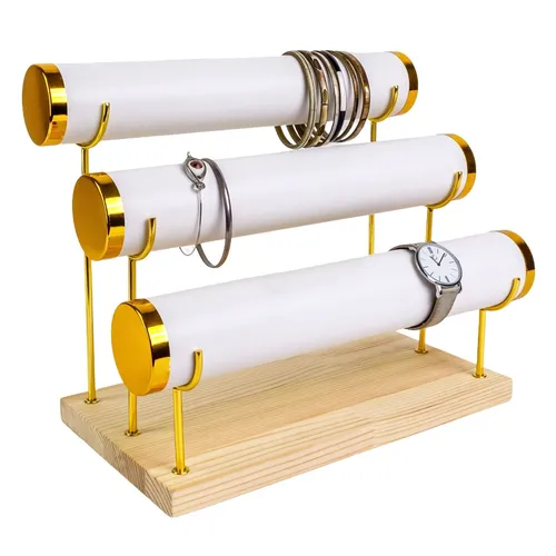 3-Etagen Armbandständer in weiß von Intirilife